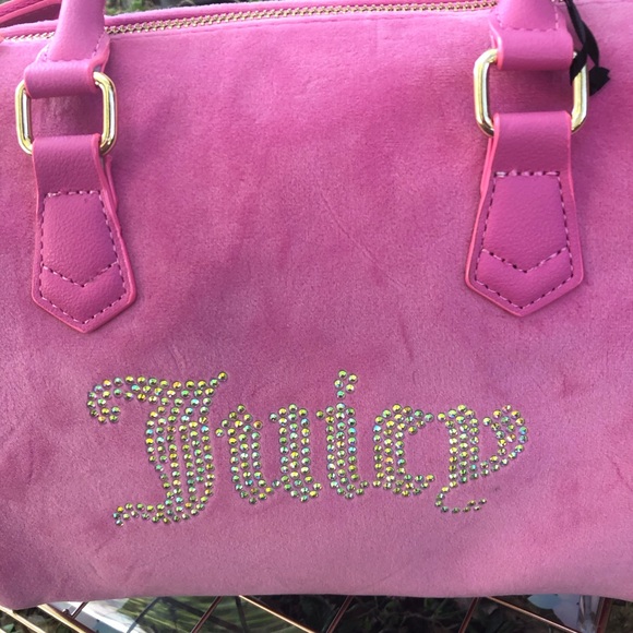 NWT Juicy Couture Obsession Satchel Juicy Pink Velour - Picture 7 of 8